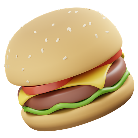 Hamburguesa  3D Icon