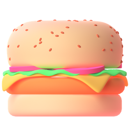 Hamburguesa  3D Icon