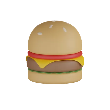 Hamburguesa  3D Icon