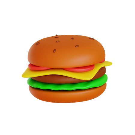 Hamburguesa  3D Icon