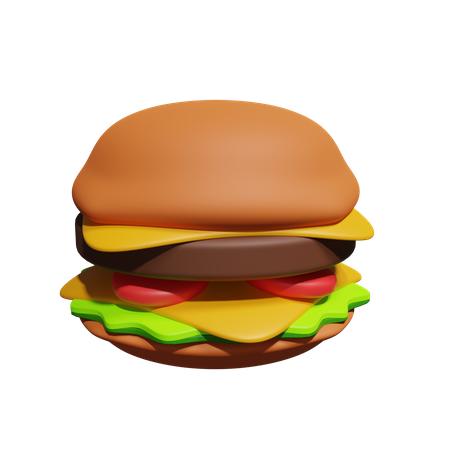 Hamburguesa  3D Icon