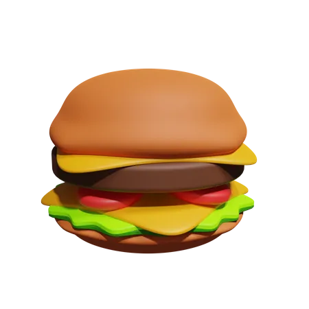 Hamburguesa  3D Icon