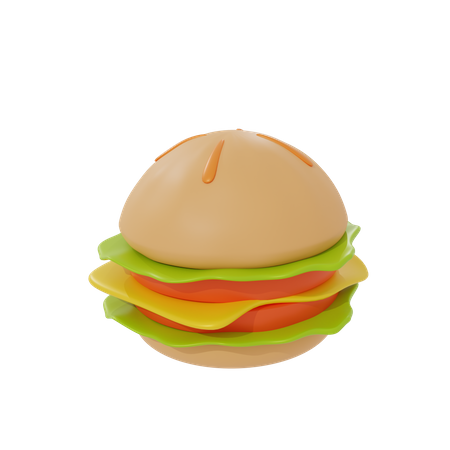 Hamburguesa  3D Icon