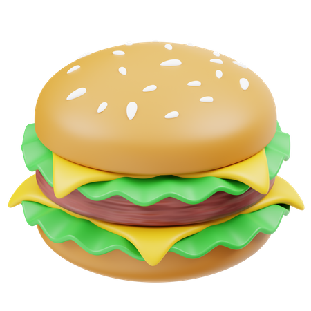 Hamburguesa  3D Icon