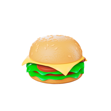 Hamburguesa  3D Icon