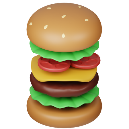 Hamburguesa  3D Icon