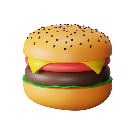 Hamburguesa  3D Icon