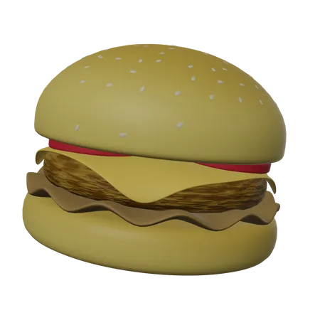 Hamburguesa  3D Icon