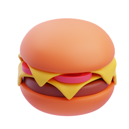 Hamburguesa  3D Icon