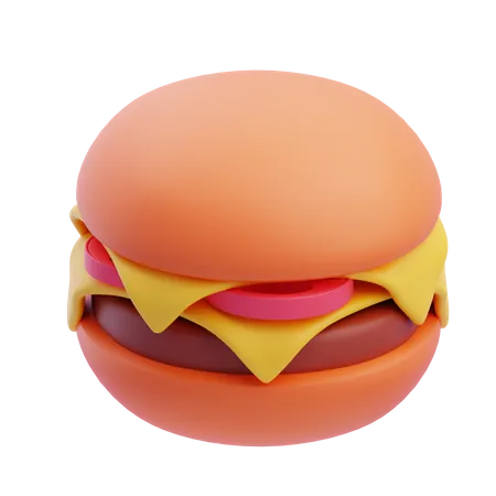 Hamburguesa  3D Icon