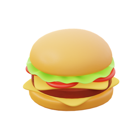 Hamburguesa  3D Icon