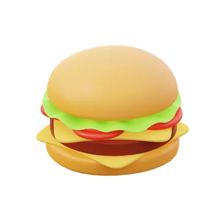 Hamburguesa  3D Icon