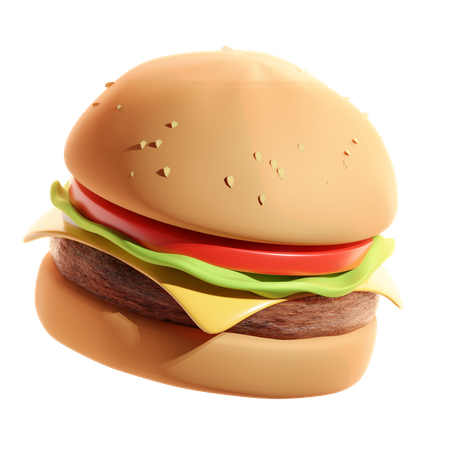 Hamburguesa  3D Icon