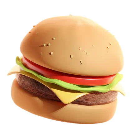 Hamburguesa  3D Icon