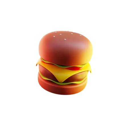 Hamburguesa  3D Icon