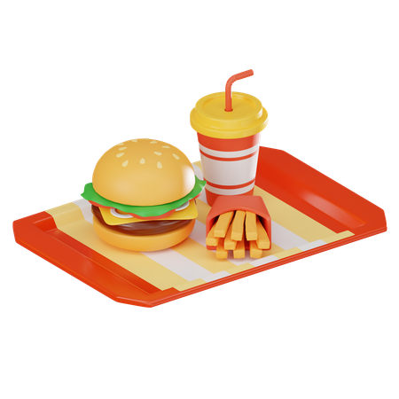 Comida de hamburguesa  3D Icon