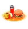 comida de hamburguesa