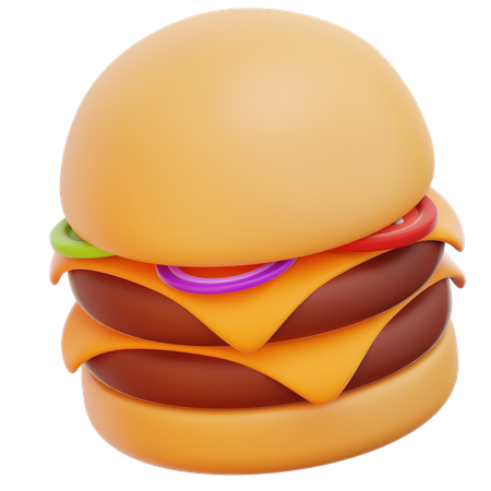 Hamburguesa con queso  3D Icon