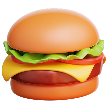 Hamburguesa con queso  3D Icon
