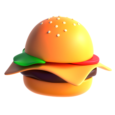 Hamburguesa con queso  3D Icon