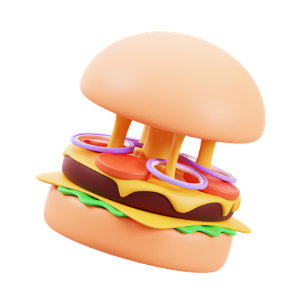 Hamburguesa con queso  3D Icon