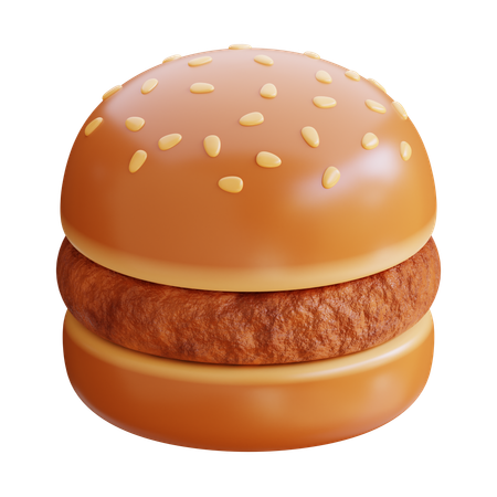 Hamburguesa de carne  3D Icon