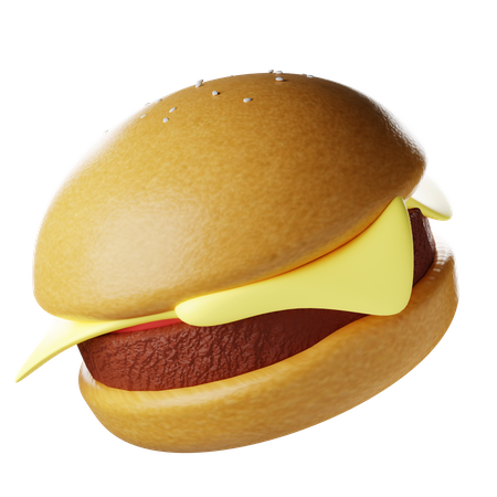Hamburguesa de carne  3D Icon