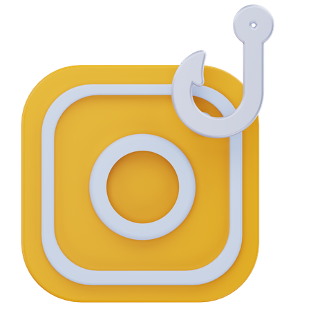 Hameçonnage sur les réseaux sociaux  3D Icon