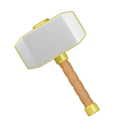Viking Hammer 3 D Icon 3D Icon