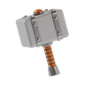 court gavel hammer 3d logo