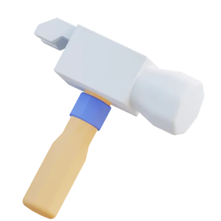 3 D Illustration Tool Hammer 3D Icon