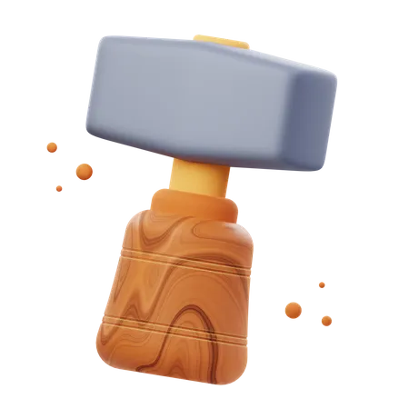 3 D Illustration Render Of Hammer Tool Icon Designs Perfect For Construction DIY Carpentry And Home Improvement Themed Projects To Enhance Your Designs 3D Icon