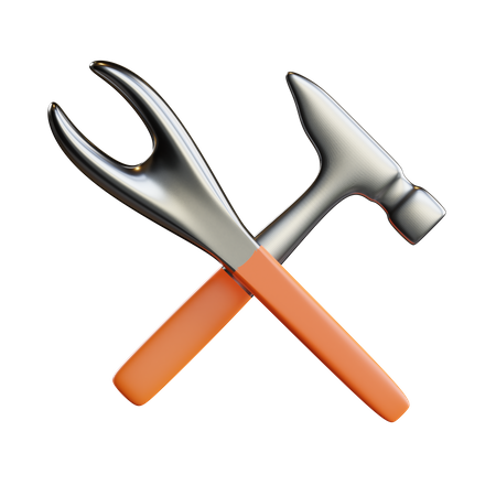 Hammer And Pas Keys  3D Icon