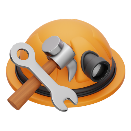 Hammer And Screw  3D Icon