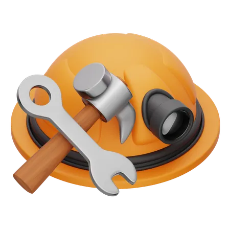 Hammer And Screw  3D Icon