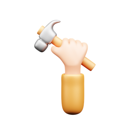 Hammer Hand  3D Icon