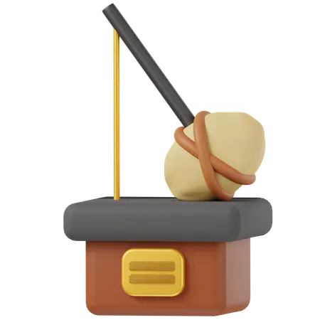 Hammer Medieval  3D Icon
