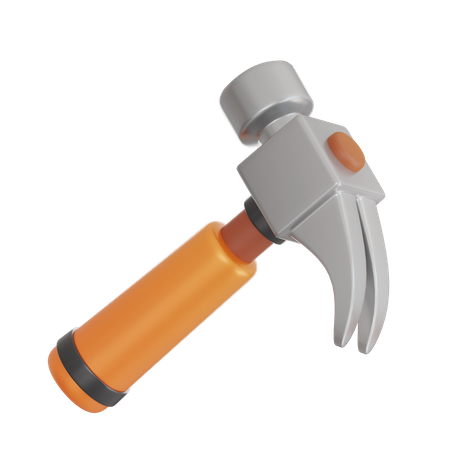 Hammer Tool 3D Icon