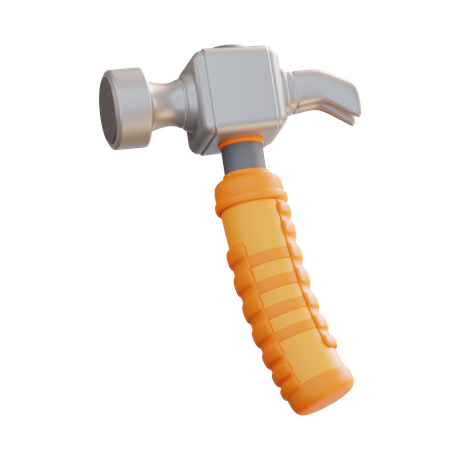 Hammer With Nail Picker  3D Icon