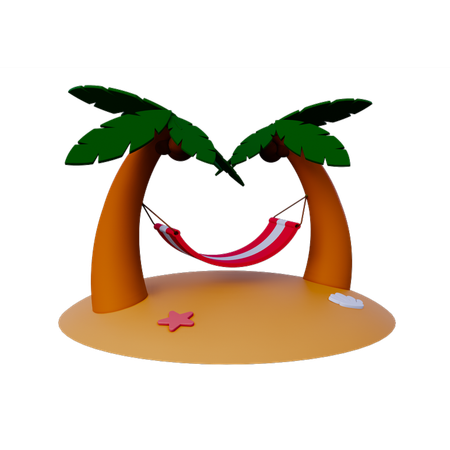 ハンモック  3D Icon