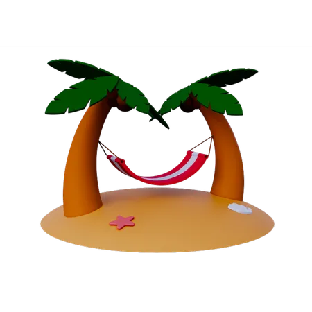 ハンモック  3D Icon