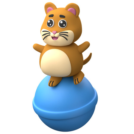 Hamster brincalhão  3D Icon