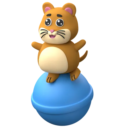 Hamster brincalhão  3D Icon