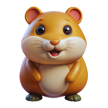 Hamster fofo  3D Icon