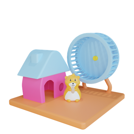 Hamster House 3D Icon