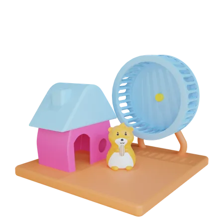 Hamsterhaus  3D Icon