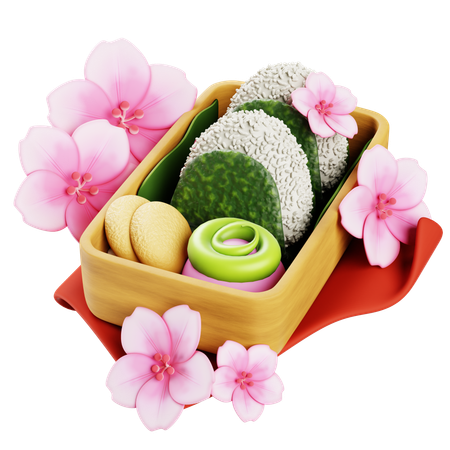 Hanami Bento  3D Icon