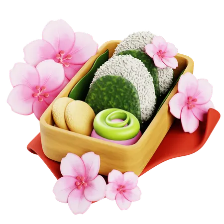 Hanami Bento  3D Icon