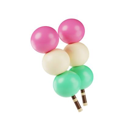Hanami Dango  3D Icon