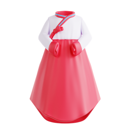 Hanbok Dress  3D Icon